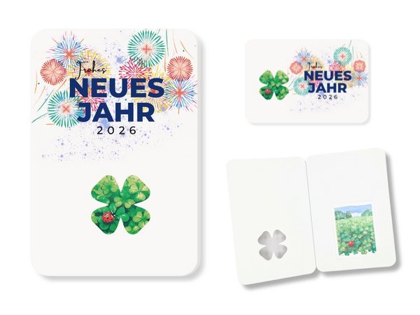 Glückwunschkarte mit Samentütchen