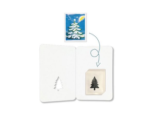 Weihnachtskarte mit Samentütchen