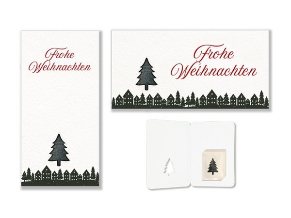 Weihnachtskarte mit Samentütchen