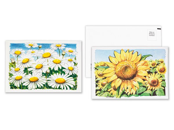 Samenpostkarte Country Garden