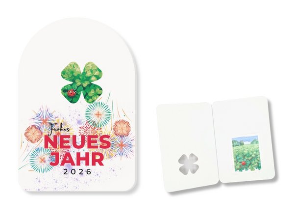 Glückwunschkarte mit Samentütchen